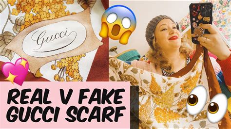 fake gucci silk scarf vs real|how to authenticate gucci scarf.